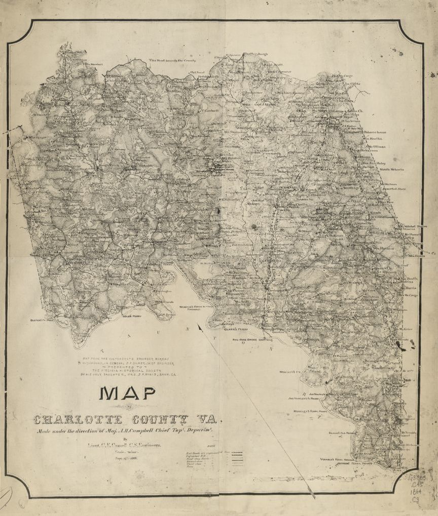 First map of Charlotte County, Virginia